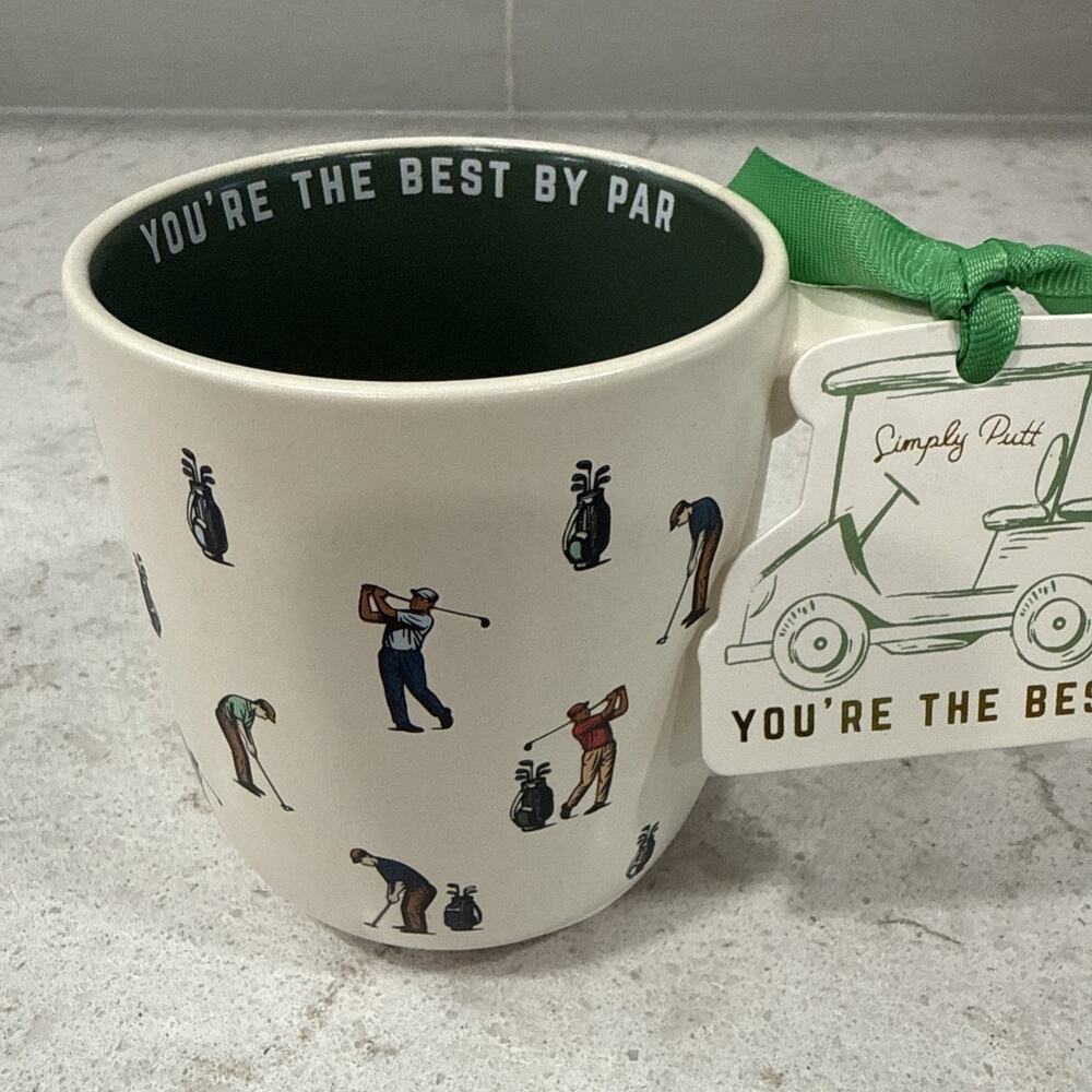 YOU’RE THE BEST BY PAR Eccolo 16oz Mug Golf Dad Father’s Day Gift Tag NEW